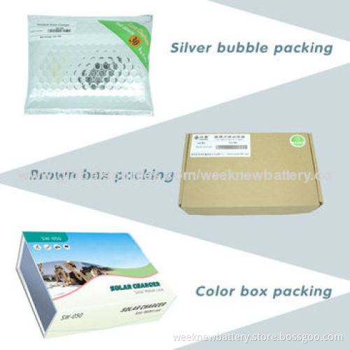 Solar Battery Charger, Can Hung on Any Kinds of Bags and Set Up on Floor Charging for Mobile Phone